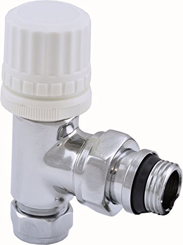 Heizkörper Ventil Komplettset inkl. Thermostat , Winklig, Heizung Anschluss Set Garnitur - 2