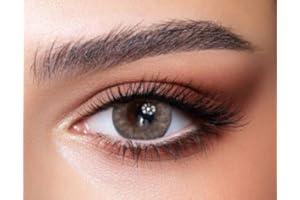 FAMELENSES BELLA 1-DAY farbige Kontaktlinsen ROSEWOOD (Dioptrien -0.00)– 10x stark deckende Tageslinsen, Natürliche Farblinsen in Grau Grün, perfekt für dunkle Augen, ohne Stärke