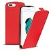 Produktbild iPhone 7 Plus PU Leder Hülle, Conie Mobile FlipCase, Klapptasche Handytasche Schutzülle Premium Fliptasche in Rot