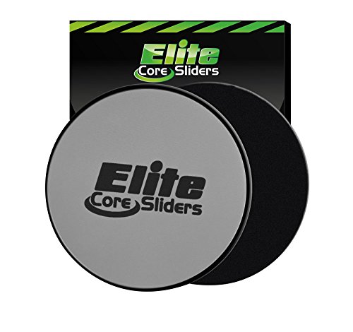 Elite Sportz Core Sliders und Gliding Disc Fitness Training - Sliders Fitness für den Kern - doppelseitig für den Einsatz auf Teppich oder Parkett
