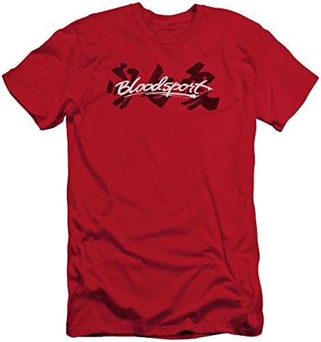 Bloodsport Kanji Mens Slim Fit Shirt Red XL