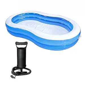 Rezdax Inflatable Pool Swimming Pool for Kids, Toddlers, Infant, Adult, Full-Sized Inflatable Blow Up Kiddie Pool for Ages 2+, Outdoor, Garden, Backyard, Summer Swim Center