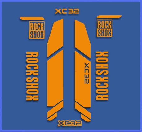 PEGATINAS ROCK SHOX XC32 DR1107 STICKERS AUFKLEBER DECALS AUTOCOLLANTS
