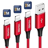cable cargador iphone 7 plus ✅【Duradero Adicional】Cargador Cable Phone extra durable Construc Fabricado con cables trenzados de nylon de alta densidad y conectores de aluminio, hasta 8,000 curvas y más de 10,000 enchufes y desenchufando la vida útil.