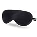 Produktbild FMS Natürliche Seide Schlafmaske 2 Pcs Schlafbrille mit Verstellbarem Gummiband Hochwertige Augenmaske für Schlafenszeit und Reisen (schwarz)