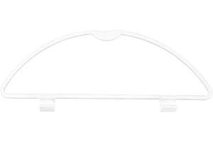 LT Easiyl 1x Bin D Ring Replacement Compatible with Hartal Bins Old Style, 38mmx10mm Bin Hanger for Caravans/Motorhomes and Boats White Plastic