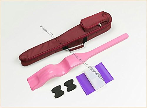 ZHFC Ballet dancer instep shaper toes ligaments, instep stretch solid wood instep Ballet foot stretcher,Version of pink (with a bag)