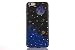 Produktbild Hülle für iPhone 6S, Hülle für iPhone 6, CrazyLemon 3D Schön Bunt Bling Funkeln Blau Star Mond Planet Silber Sternennacht Galaxis Epoxy-Prozess Weich Dünn Schwarz Silikon Slim Case Cover TPU Schlank Bumper Schutzhülle Soft Stoßfest Handyhülle für iPhone 6S iPhone 6 4.7" - Blau
