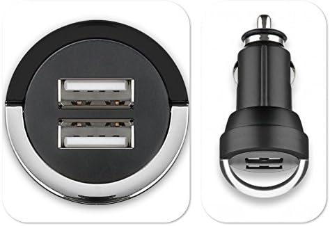 MITSUGAWA 3100mA Dual USB MINI car charger Double USB CLA adapter for iPad/Nook/Tablet PC/iPhone CA5533(CE approved)-White box packaging