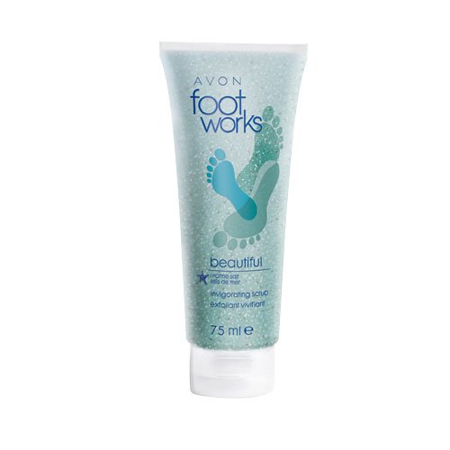 Avon Foot Works Beautiful Invigorating Scrub, Marine Salt 75 ml