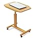 Produktbild JOLLY Krankenhaus-Bett-Tisch - Schwenkrad-Roll-Tablett - einstellbar über Bedside Home Desk - Laptop, Lesen, Essen Frühstück Wagenstand - Bedridden, Ältere Patienten, Senior Patient Aid