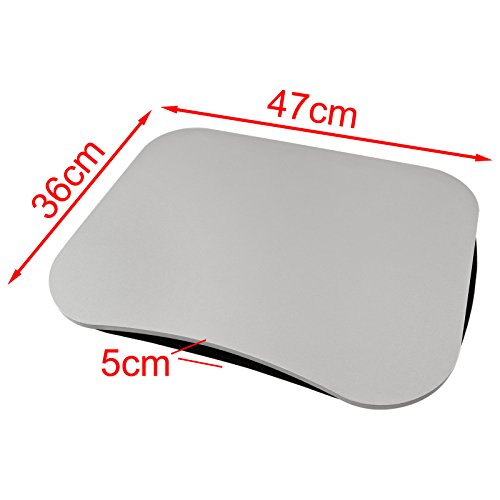 SoBuy   FBT28-SIL Laptop-Scho  tablett  Notebookablage  Betttisch  silber