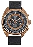 Herren Uhr Chronograph Quartz Lederband wasserdicht