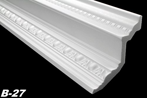 20 Meter Stuckprofile Styropor Deckenleisten Dekoration 103x103mm B-27