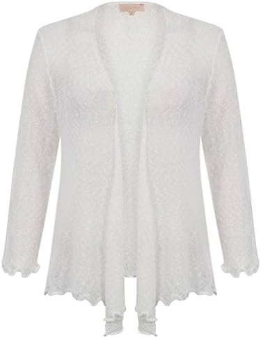 Plum Tree Chickweed Cardigan-M-Optic White