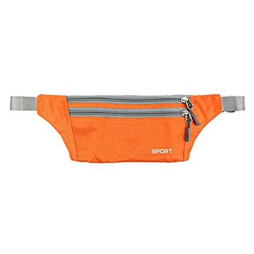 Imported Fanny Waist Belt Bag Sport Hip Travel Camping Hiking Zip Pocket Men Orange RS.305 (55.00% Off) - Amazon