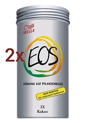 Wella EOS Pflanzentönung IX Kakao 2 x 120 g Tönung auf Pflanzenbasis