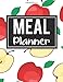 Produktbild Meal Planner: 52 Week Food Planner / Diary / Log / Meal Prep Journal with Grocery List Pad and Apples Background (8.5 x 11 Inches - 53 Pages)