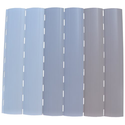 5 x 2 Meter PVC Rollladenlamelle Profil Rolladenlamelle Maxi 52mm Farbe: Beige - 3