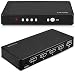 Produktbild kwmobile 4in1 HDMI Pip Switch - Bild im Bild Funktion 4k@30Hz HDCP 3D fähig CEC Umschalter - mit Fernbedienung und Netzteil - 4X Eingang 1x Ausgang
