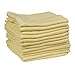 Dudu N Girlie 100 Percent Cotton Baby Blankets Muslin Squares, 72 cm x 72 cm, 6-Piece, Yellow