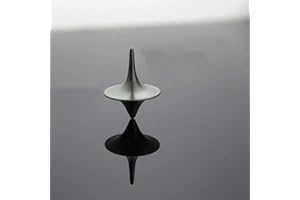 WWYAN Accurate Spinning Top, Portable Precision Metal Spinner, Exquisite Perfect Balance Desktop Gyro, Vintage Totem Zinc Alloy Spinning Top