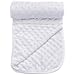 White Baby Bedding Fleece Bubble Popcorn Blanket Cotton Blend Soft Touch