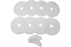 Hasaller Trockner-Filter-Set – Fussel- und Partikelfiltration, verlängert die Lebensdauer des Trockners, hygienische Unterstützung, 8 runde Abluftfilter, 2 Lufteinlassfilter