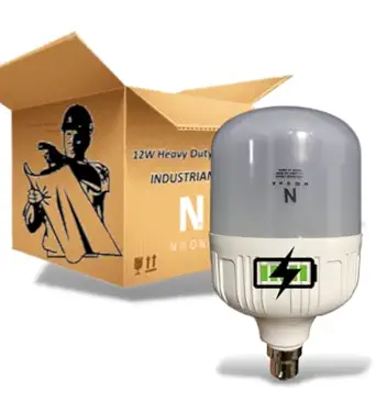 Neona 12W Industrian Pro LED Rechargeable Inverter Bulb- 9 Hours Backup