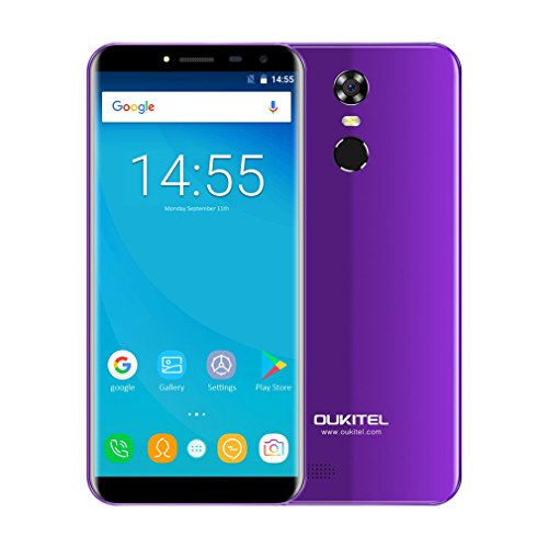 Smartphone Cellulare senza contratto, Oukitel C8 3G Dual SIM Quad Core Android 7.0 telefono Phone ,5,5 pollici 18: 9 rapporto cornice Touch Screen Phone con Fingerprint Sensor, 13MP/MP, GB RAM + GB R