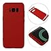Produktbild Galaxy S8 Plus Hardcase Hülle, Asnlove Puro Farben 3 in 1 Ultra Dünn 360 Full Body Coverage Protective Schutz Schutzhülle Anti-Kratzer Elegant Stoßfest Premium Hart PC Skin Rückdeckel Glatte Rückseite Bumper Durchsichtig Handy Gürtel Tasche Etui für Samsung Galaxy S8 Plus, Rot