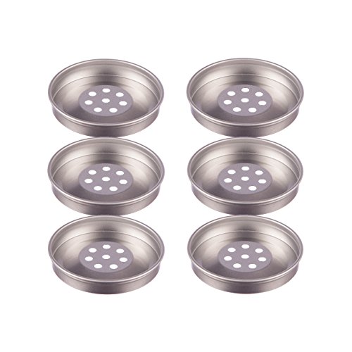 6 Streueinsätze für Rimoco Aromadosen mit Ø6,6cm in den Höhen von 4,6cm/6,5cm & 9cm