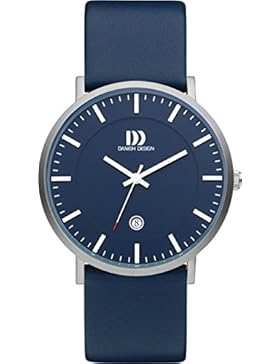Danish Design Herren-Armbanduhr Analog Leder Blau DZ120536