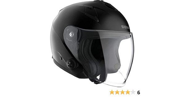 Sena ECONO-MB00M Econo Casco Jet con Interfono Bluetooth, Nero Opaco, M,  Certificato ECE : Amazon.it: Auto e Moto