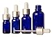 Produktbild 6 Stück leer kobaltblauen Glasaugentropfflasche Boston Rundflaschen Großhandel Aromaölen nachfüllbar Pipette Tropfen Vials 20 ml