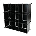 Produktbild Schuhschrank Stufenregal Modular Garderobenschrank 9-Kubus 35x35cm schwarz