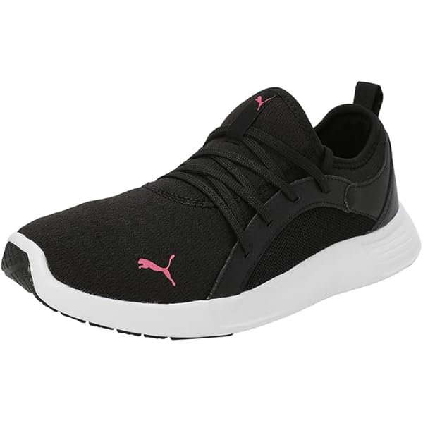 Puma Womens Lightstorm WNS Black-Strawberry Burst Sneaker - 3 UK