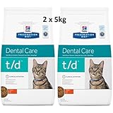 Hill's Prescription Diet Feline t/d Dental Care: 2 x 5kg Veterinary Diets Trockenfutter