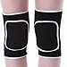 Price comparison product image CosCosX 1 Pair Knee Pads, Compression Thicken Sponge Padding Breathable Crushproof Elastic Knee Brace Support Pads Sleeves Warmer for Children Dancing Climbing Cycling Outdoor Sports Riding( Black)
