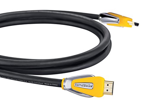 HDMI-Kabel, 1.3m, von FORSPARK– HDMI 2.0 (4K) – 18Gbps, 26AWG,– Für 4K/HDTV‘s, Xbox 360, Xbox One, PS3, PS4, Apple TV, TV-Empfänger, Computer, Blu Ray, Roku-kompatibel - 6