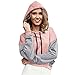 Produktbild Mymyguoe Kapuzenpullover Frauen Splicing Shirt Casual Hoodie Sweatshirt Kapuzenpullover Patchwork Hoodie Strickpullover Kapuzenjacke Kapuzenshirt Kapuzen-Sweatshirt mit Kapuze Mantel Outwear