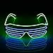 Produktbild Topker EL LED Gläser Leuchten Schatten Halloween Flashing Luminous Brillen Nachtweihnachts Hochzeit Geburtstag Partei-Dekoration