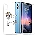 Produktbild DYSu Hülle für Xiaomi Redmi Note 6 Pro(6.26") Transparent Cooles Pferd TPU+ (Gehärtetes Glas Schutzfolie Film Protection) Schutzhülle Silikon Cover Case