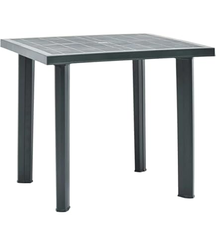 Tavolo Rettangolare In Resina Da Esterno Giardino In Doghe Effetto - Foto 3