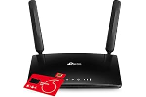 THETECHNOLOGYDOCTORS TP-Link MR6400 4G Cat4 LTE Single Band Router with Vodafone Data SIM Card Bundle