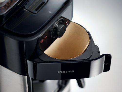 Philips HD7765/00 Grind&Brew Filter- Kaffeemaschine, Einzelbohnenbehälter, schwarz/metall - 5