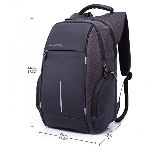 Business Laptop Rucksack mit USB Anschluss Herren Damen Gepolstert Notebook-Rucks  cke bis zu 14 15 6 zoll Laptops   Macbook pro 13 Laptoprucks  cke f