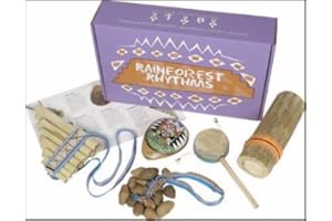 Mystery Mountain Rainforest Rhythms Handmade Musical Fair Trade South American Instruments, Wood, Purple, 6 x 17 x 27 cm