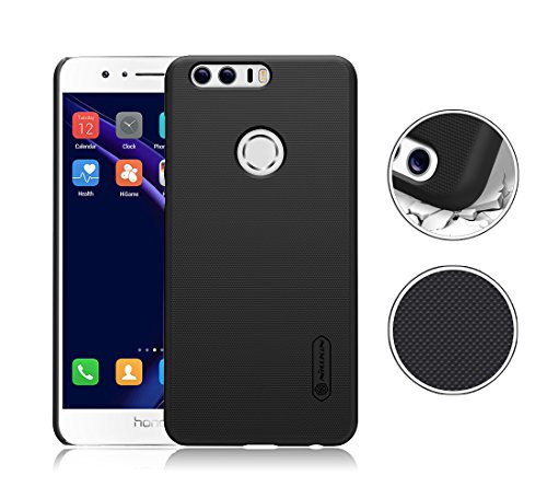 Preisvergleich Produktbild TopAce® Hochwertigem Cover Case / Hülle / Tasche / Schutzhülle + Displayschutzfolie Für Huawei Honor 8 / Honor 8 Premium (Schwarz)