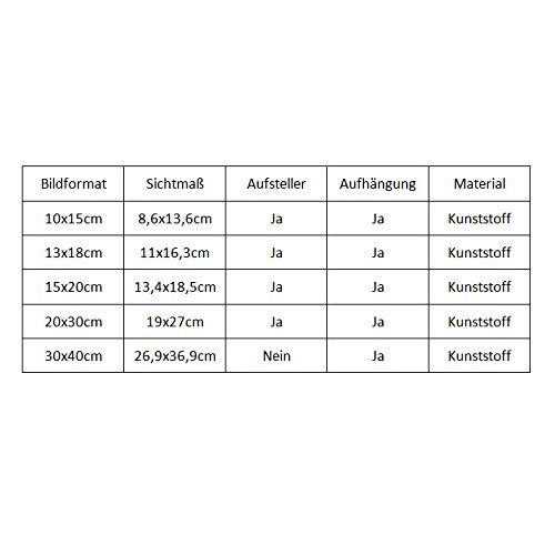 Bilderrahmen Foto Galerie Bild Rahmen Bilder Collage Barock 6 Farben in 5 Größen (Weiß - 3